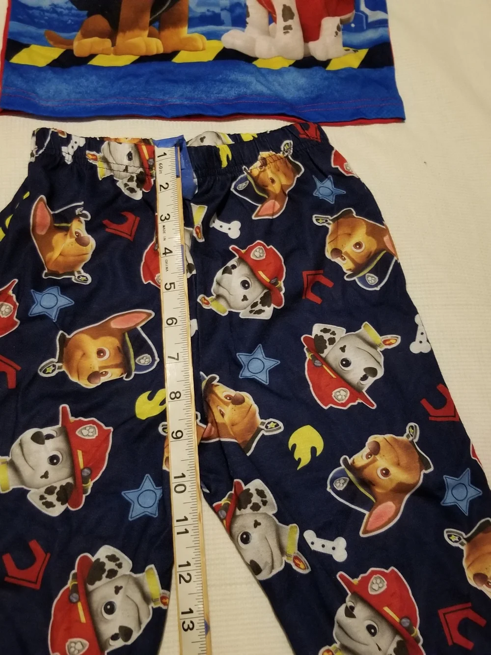 Paw Patrol Boy's 5T Red and Navy Blue Two-Piece Pajama Set